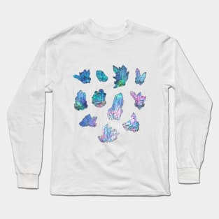 Rainbow Galaxy Crystals Long Sleeve T-Shirt